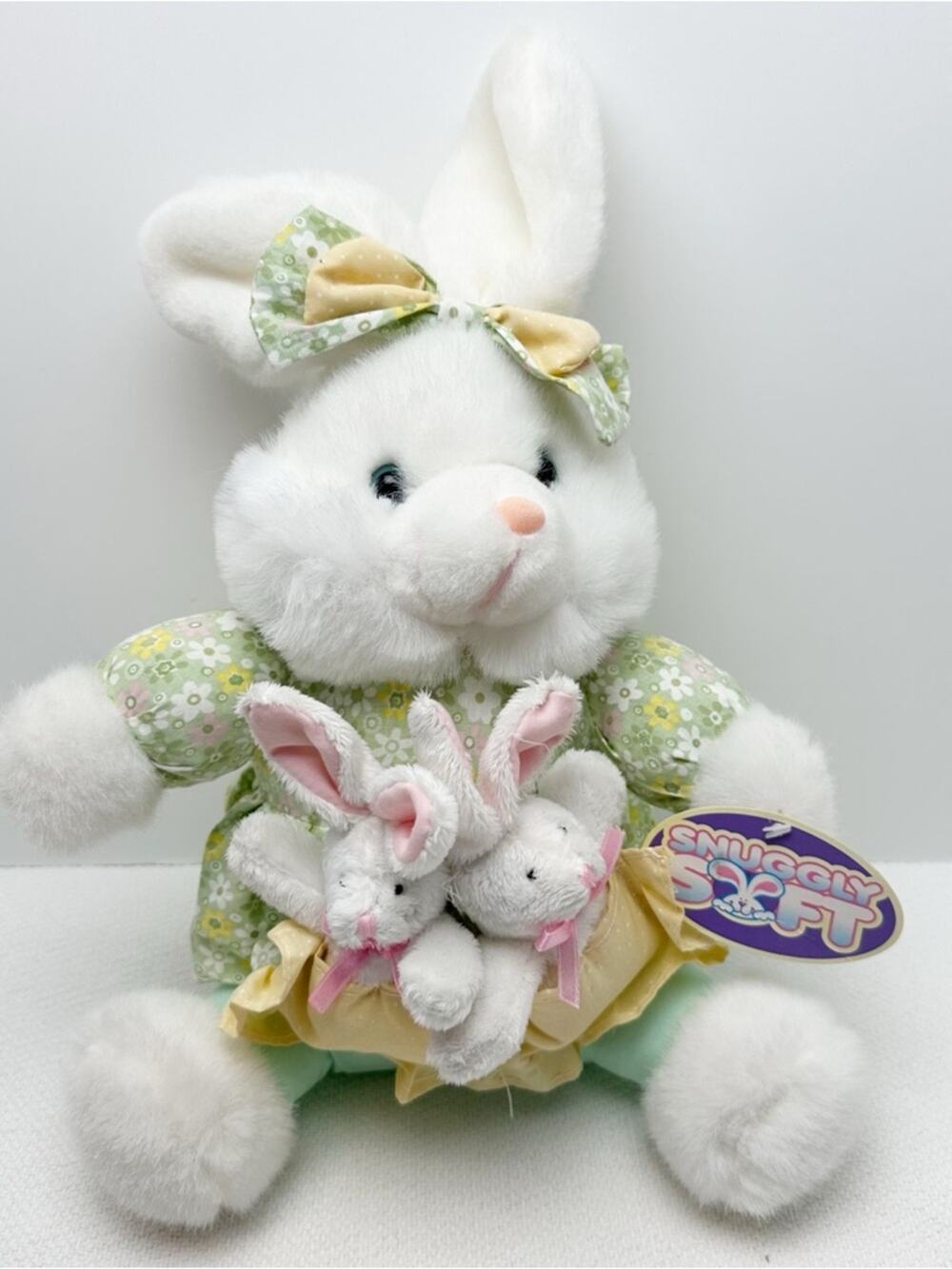 Dandee Collector’s Choice Plush mother bunny with babies